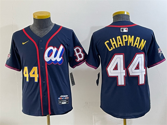 Women's Navy American League #44 Aroldis Chapman 2025 All-Star Edition Limited Stitched Baseball Jersey(Run Small)